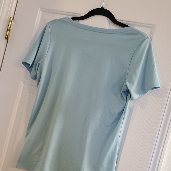 Nike Women's Sky Blue Dri-FIT Tee - Picture 4 of 5